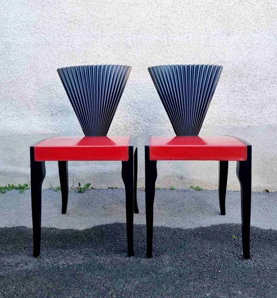Postmodern Chairs Designed by Emanuelle Zenere for Cattelan, Italy 90s