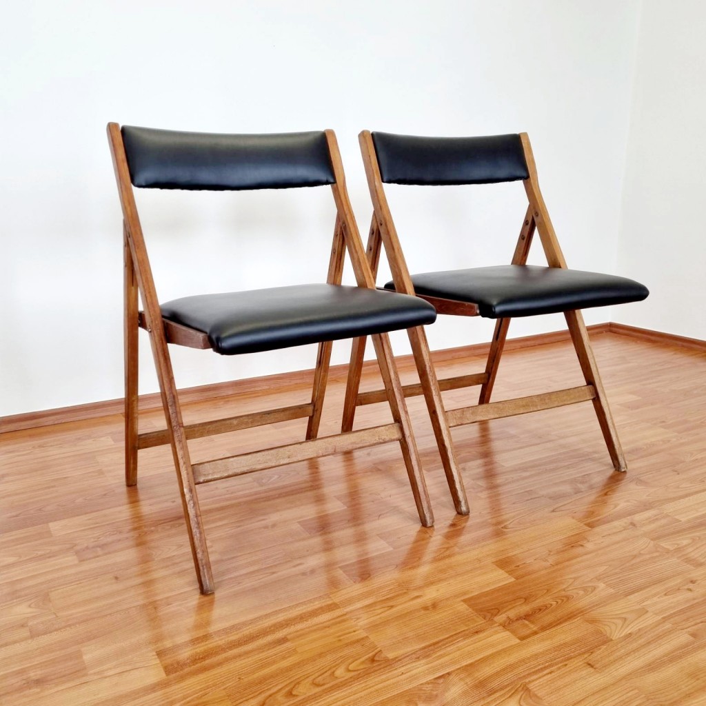 Mid Century Folding Chairs Eden Designed by Gio Ponti, Italy 60s