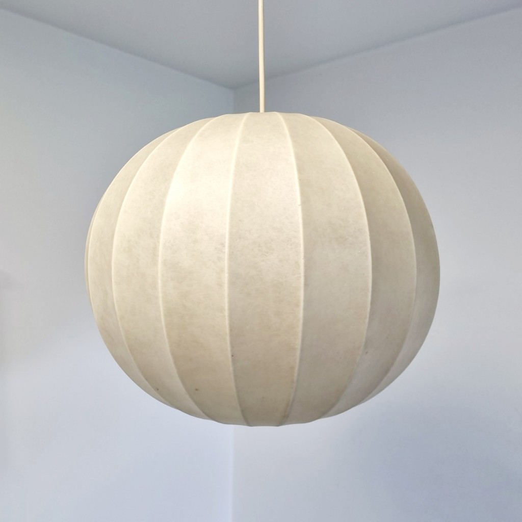 Mid-Century Cocoon Pendant Lamp by Achille Castiglioni for Flos, Italy, 1960s